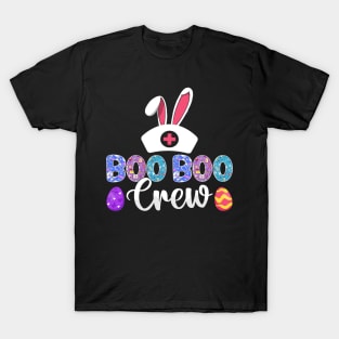 Boo Boo crew Funny Easter Nurse T Shirt Design T-Shirt